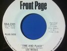 LEE MOSES Rare Soul Funk 45 Promo TIME AND PLACE