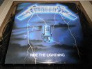 METALLICA RIDE THE LIGHTNING VINYL LP MEGAFORCE RARE PRESSING VG++ WITH INNER