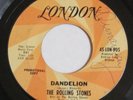 THE ROLLING STONES DANDELION PROMO ORANGE SWIRL LONDON