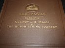 BUSCH QUARTET Beethoven: String Quartet op. 59, no. 3 HMV 4x78rpm UK