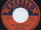 Lightnin' Slim 45 rpm Record Just Made Twenty-One Sugar Plum Excello 2075 HEAR