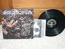 DYSTOPIA HUMAN = GARBAGE-COMMON CAUSE CC 007 W/ INSERT-ORIGINAL RARE METAL LP