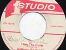 Anthony Rocky Ellis - I Am The Ruler - Original Press Studio 1 - 7 Inch