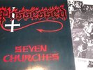 POSSESSED Seven Churches LP on Roadrunner Records with Lyric Inner