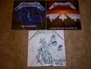 Metallica 3 LPs Ride the Lightning Master of Puppets Justice for All Elektra 80s