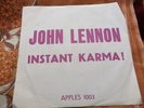 JOHN LENNON  instant karma YOKO ONO  ISRAELI  ISRAEL ONLY beatles APPLE