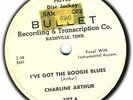 Great CHARLENE ARTHUR 1950 Bullet 78 I've Got The Boogie Blues (E-)