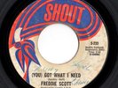 Funk 45 FREDDIE SCOTT (You) Got What I Need/Powerful Love HEAR Shout Samples