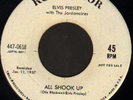 ELVIS PRESLEY ALL SHOOK UP/HEARTACHE BEGINS ORIG 1950s WLP WHITE LABEL PROMO 45