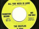 Beatles-All You Need Is Love/Baby You're A Rich Man-Capitol P5964-Promo-VG+