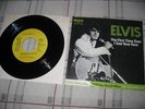 Yellow Label  Elvis  45 & P/S 