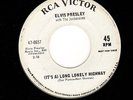 ELVIS PRESLEY 45 Its A Long Lonely Highway RCA 47-8657 clean WHITE LBL PROMO WLP