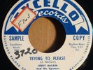 Rare Excello Promo / Jerry McCain & His Upstarts - Trying To Please b/w Neighbor