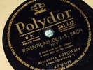 ALEXANDRE BOROWSKY INVENTIONS DE J S BACH FRANCE 78 rpm Record 10