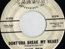 RARE Northern Soul Rocker-Faye Reis on Candix 310-Dont'cha Break My Heart LISTEN