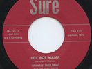 Rare Rockabilly Re-Issue 45 - Wayne Williams - Red Hot Mama - Mint Minus