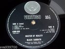 Black Sabbath -Master Of Reality UK Vertigo 1st Pressing *Record Only*