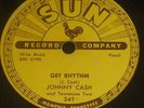 Johnny Cash  1956 I walk The Line Vintage Sun 241 78 RPM & Ride This Train  LP