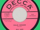 BILLY MIZE Solid Sender 45rpm Decca 1956 classic rockabilly