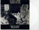 NIRVANA Bleach LP FIRST PRESS ltd/1000 WHITE vinyl Sub Pop K-DISC CH  L32926