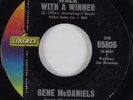 Northern Soul Popcorn 45 GENE MCDANIELS Walk With A Winner LIBERTY HEAR