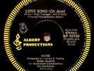 BON SCOTT- AC/DC,  LOVE SONG (Oh Jene) + PLEASE BABY DONT GO, ROO, 1975, AUSSIE
