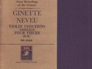 GINETTE NEVEU Violin Ctos SIBELIUS Suk   Japan EMI ANGEL GR 2084 MINT w/ insert
