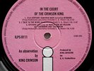 KING CRIMSON IN THE COURT OF THE CRIMSON KING UK ORIG PINK ISLAND LP NEAR MINT