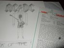 AC/DC : FLICK OF THE SWITCH LP 1983 ATLANTIC GERMANY + ORIGINAL DOUBLESIDED PROM