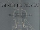 GINETTE NEVEU - CHAUSSON , DEBUSSY , RAVEL - FRENCH FJLP 5037 - EX -