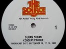 DURAN DURAN THE SOURCE 2LP US RADIO SHOW 1983