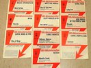 Singles  13 Stück CBS Blitzinformation unverk Muster Rock Pop usw Titel kuck