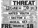 MINOR THREAT-HATED YOUTH-SECTOR 4-ROACH MOTEL GIG FLYER 1983 -RARE-HARDCORE PUNK