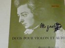 MOZART  duo violon et alto