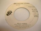 Rock Promo Mono 45 THE ROLLING STONES Wild Horses (Long Mono) on Rolling Stones