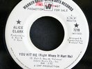 Northern Soul 45 ALICE CLARK You Hit Me b/w Heaven's Will WLP LISTEN Warner Bros
