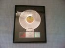 THE CULT   SONIC TEMPLE   PLATINUM AWARD TO IAN ASTBURY SIGNED BY BILLY DUFFY