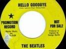 BEATLES Hello Goodbye CAPITOL 2056 LIME GREEN PROMO 45 * stamp
