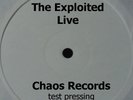 The Exploited – Live Unreleased Official Chaos Records LP - 1983 Original LP