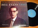 Bill Evans Trio-Portrait In Jazz LP Riverside 12-315 Original Mono DG Nice