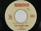 Reggae 45 D. ROBINSON I Bet You Don't Know on Merritone VG++