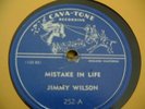 Rare Jimmy Wilson 78 Record on Cava-Tone label 252 VG+
