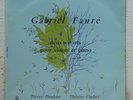 PIERRE DOUKAN & COCHET / FAURE sonatas ERATO LDE orig RARE LP