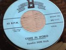 Don Ellis Come In World Rare Pa. Rockabilly 45 on Bee Records