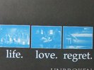 Unbroken - Life Love Regret LP 1994 SxE hardcore w/ sheet