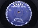 BILLY FURY = 1960 UK DEMO Rocker = NR MINT = That's Love / Bob Azzam DECCA