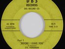 Northern Soul Funk 45 SYL FOREMAN Before I Leave You DBS HEAR