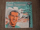 HANK THOMPSON - RARE Capitol Turquoise LP - SONGS OF THE BRAZOS VALLEY