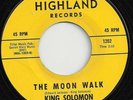 Funk Blues 45 KING SOLOMON -  The Moon Walk  HIGHLAND