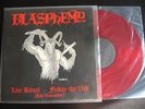 rare BLASPHEMY Live Ritual LP, red vinyl, lim. 300, Lecter Prod.